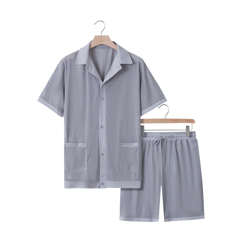 Damen luftiges Freizeitanzug-Set aus Mesh EB