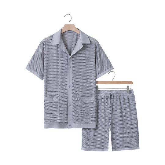 Damen luftiges Freizeitanzug-Set aus Mesh EB