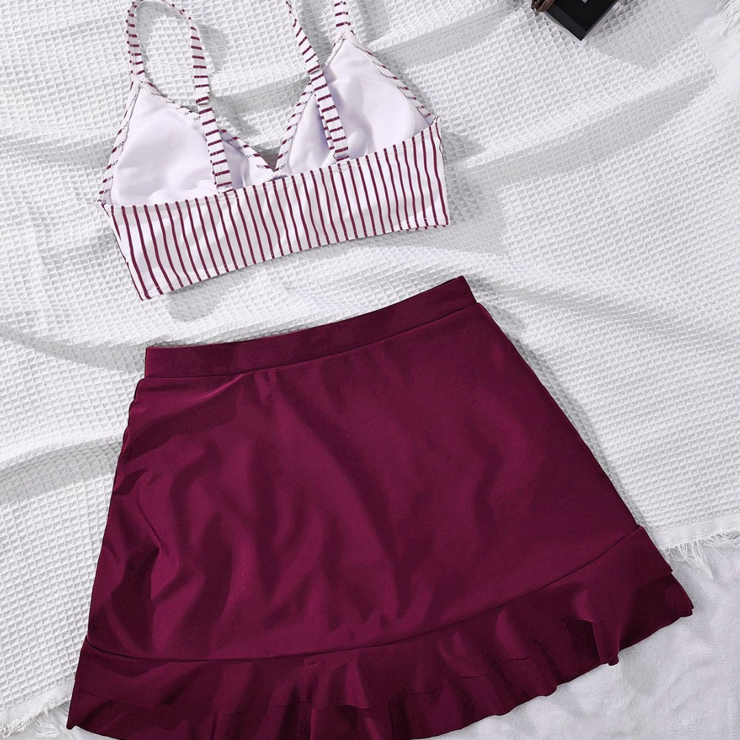 Damen Bikinioberteil mit elegantem Bralette-Schnitt und modischer Rüsche EB