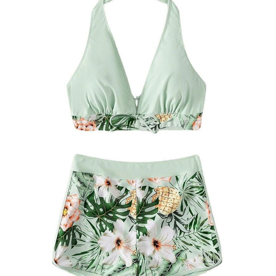 Damen Sportliches Bikiniset mit floralem Design EB