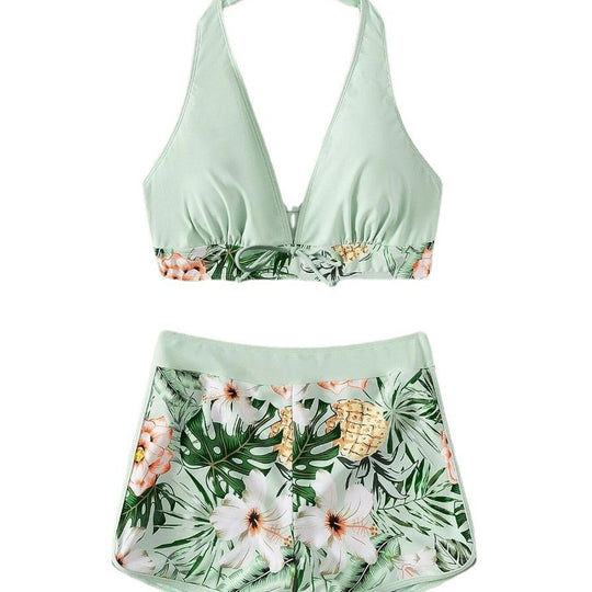 Damen Sportliches Bikiniset mit floralem Design EB