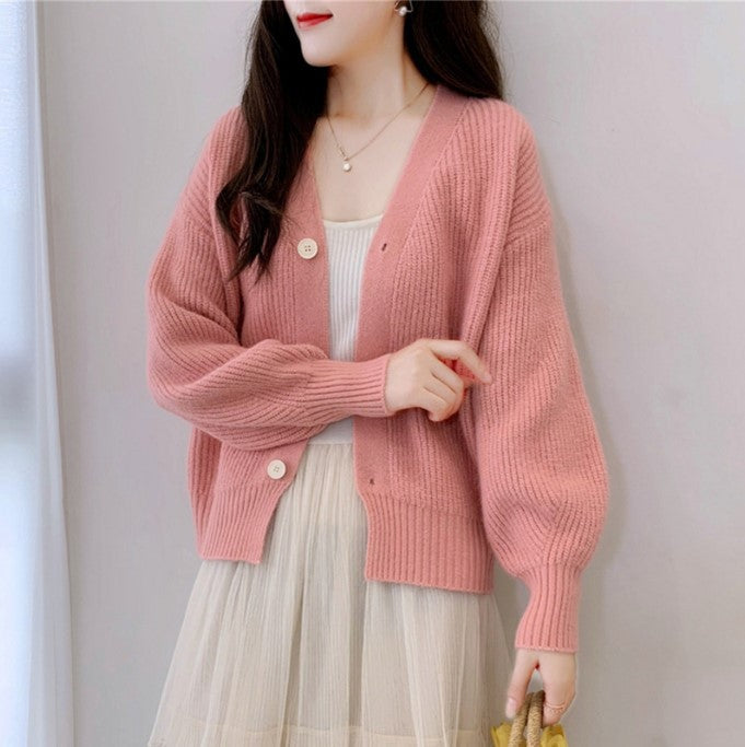 Damen Lässiger Strickcardigan EB