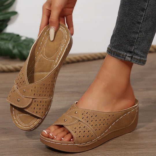 Damen Komfortable Fußbett-Pantoletten EB
