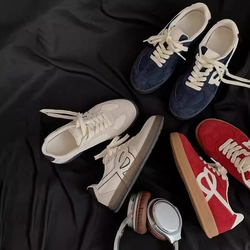 Damen Sportliche Sneaker mit atmungsaktivem Obermaterial und rutschfester Sohle EB