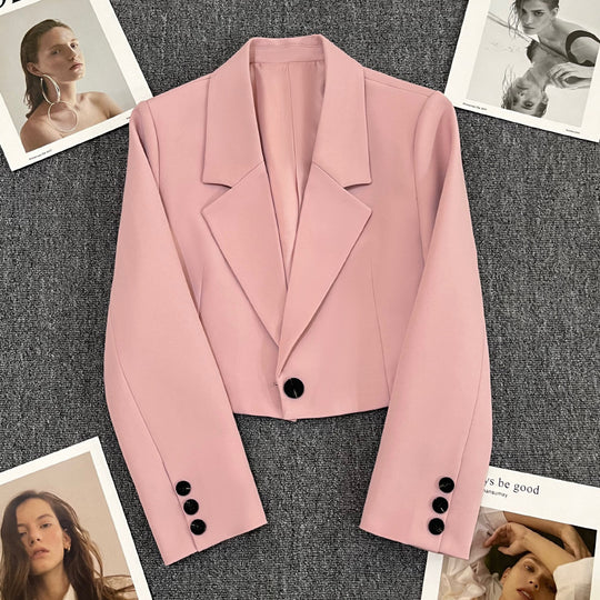 Damen Blazerjacke mit tailliertem Schnitt und elegantem Revers EB