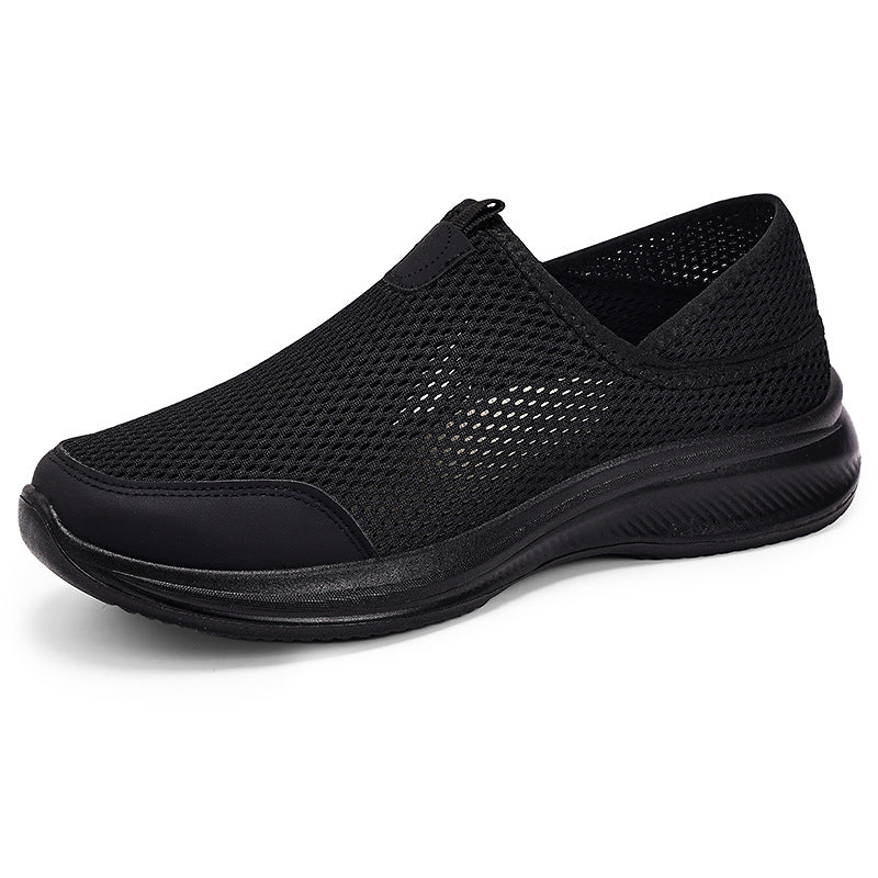 Damen Atmungsaktive Slip-On Freizeitschuhe mit elastischem Mesh-Obermaterial EB