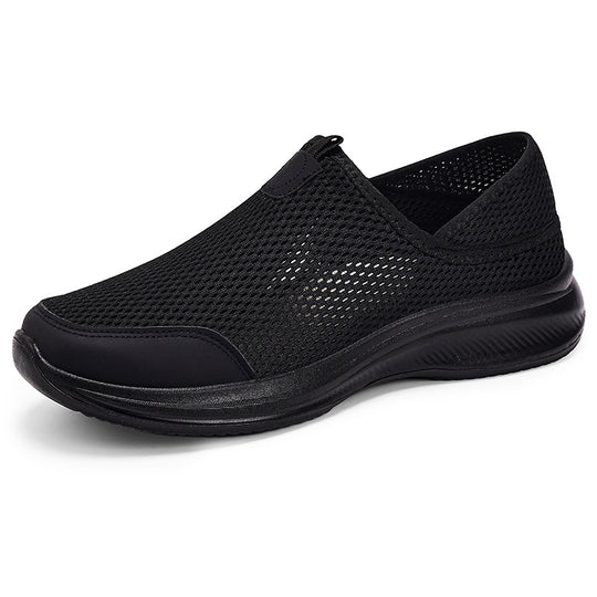 Damen Atmungsaktive Slip-On Freizeitschuhe mit elastischem Mesh-Obermaterial EB