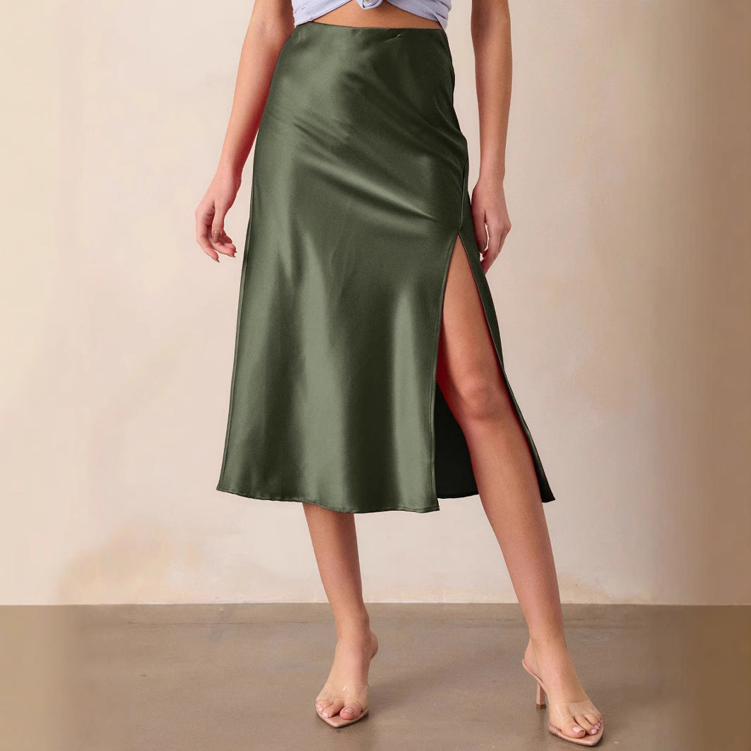 Damen Eleganter und fließender Maxikleid EB