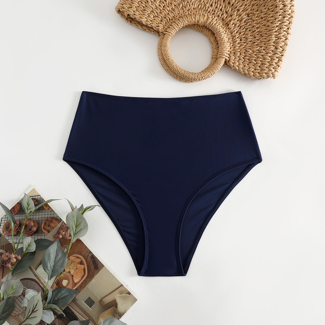 Damen Hoch taillierte Bikini-Hose EB