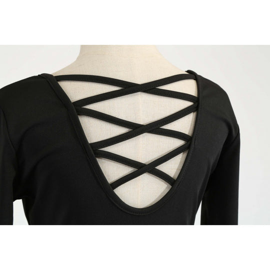 Damen Festliches Swingkleid mit Nikolausprint, tailliertem Satinband und gekreuztem Rückendetail EB
