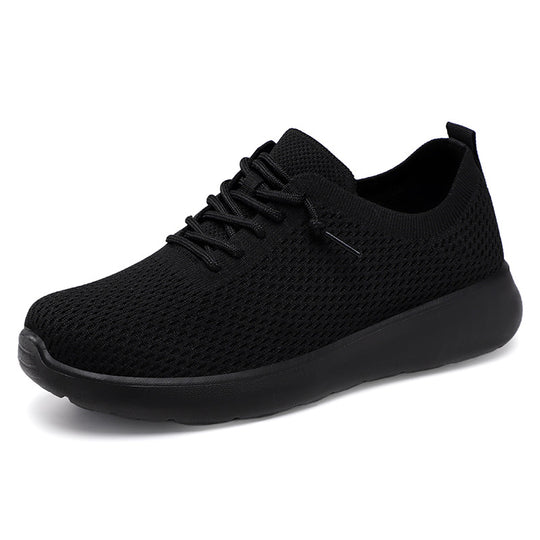 Damen nan atmungsaktiver Strick-Freizeit-Sneaker mit elastischem Schlupfkragen und stoßdämpfender EVA-Komfortsohle EB