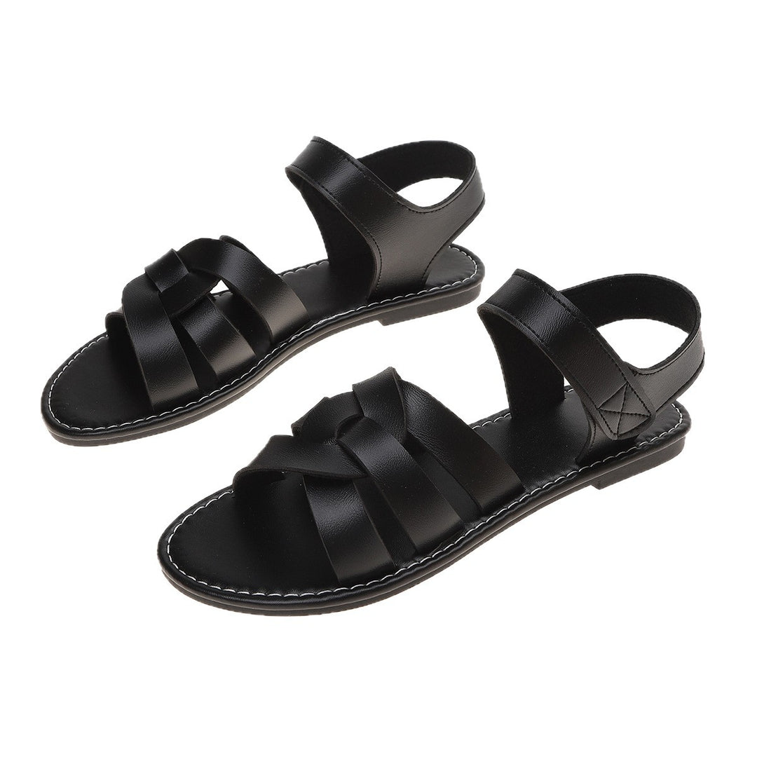 Damen hochwertige Sandalen mit verstellbarem Riemen und weichem Fußbett EB