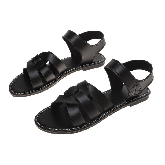 Damen hochwertige Sandalen mit verstellbarem Riemen und weichem Fußbett EB