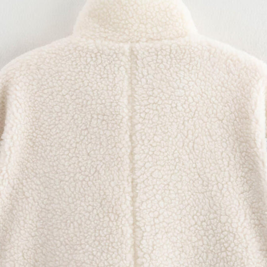 Damen fleecegefütterte Übergangsjacke mit hohem Kragen und praktischen Taschen EB