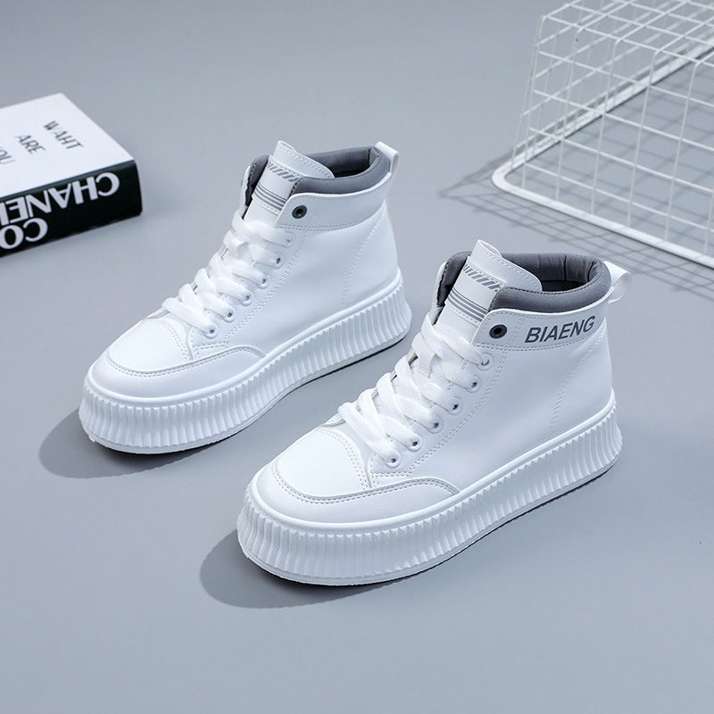 Damen Hohe Modische Sneakers mit dämpfender Sohle EB