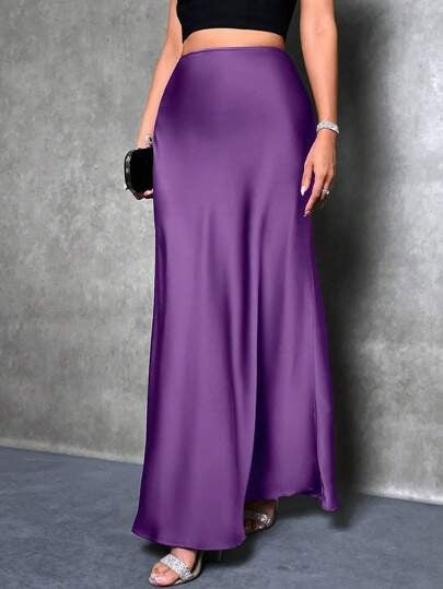 Damen Maxirock mit fließendem Schnitt und elegantem Fall EB