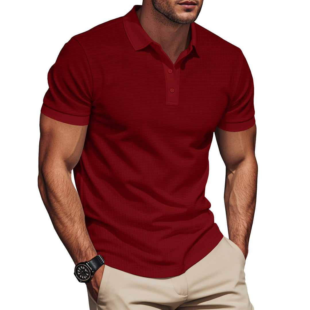 Herren Poloshirt mit strukturiertem Design und Komfortbund EB
