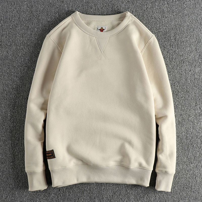 Damen Sweatshirt mit klassischem Rundhalsausschnitt und lässigem Schnitt EB