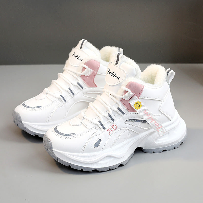 Damen Winterliche Sneaker Boots mit warmem Innenfutter und rutschfester Sohle EB