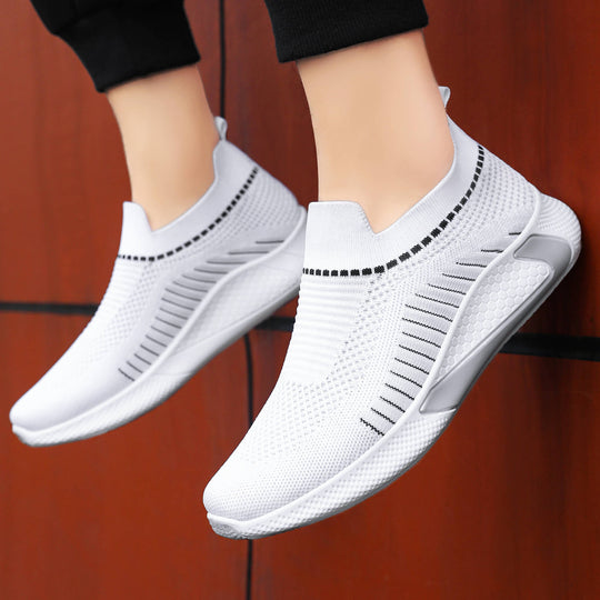 Damen Atmungsaktive Slip-On Laufschuhe mit flexiblem Mesh-Obermaterial EB