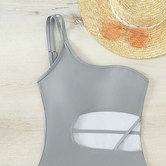 Damen Einteiliger Badeanzug mit anspruchsvollem Cut-Out-Design EB