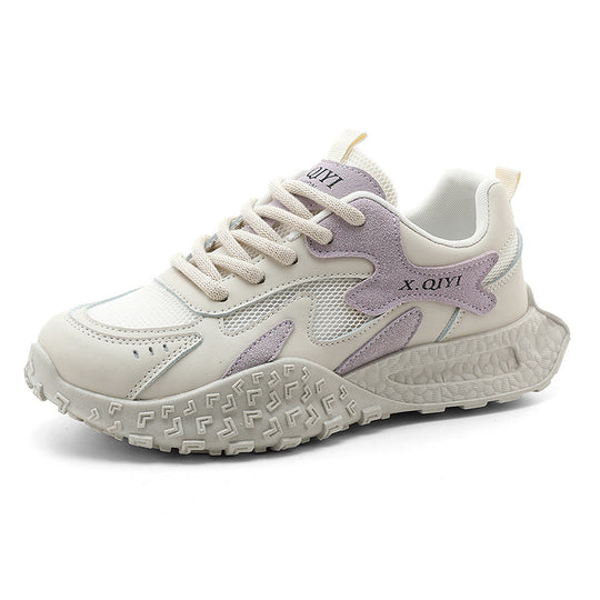Damen sportliche Sneakers mit atemberaubendem Design und stoßdämpfender Sohle EB