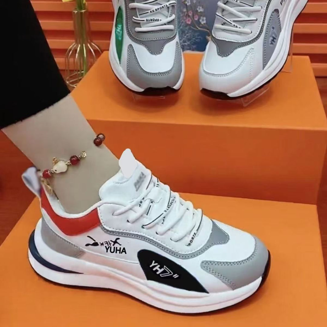 Damen Modische Fitness-Sneaker mit gepolsterter Sohle und atmungsaktivem Obermaterial EB