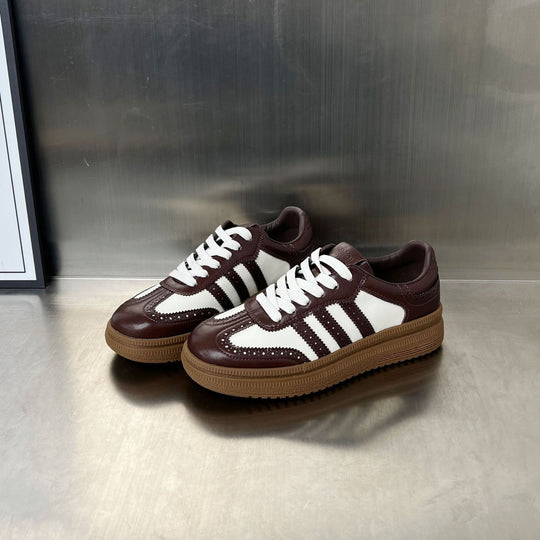 Damen sportliche Retro-Sneakers mit klassischem Design und atmungsaktiver Oberkonstruktion EB