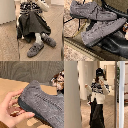 Damen Sportliche Freizeitschuhe mit praktischem Klettverschluss und atmungsaktivem Obermaterial EB