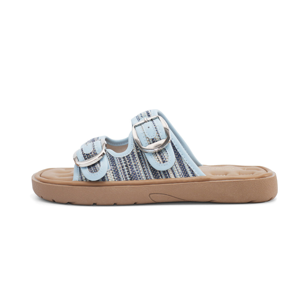 Damen Clogs mit elegantem Doppelschnallen-Design und komfortablem Fußbett EB
