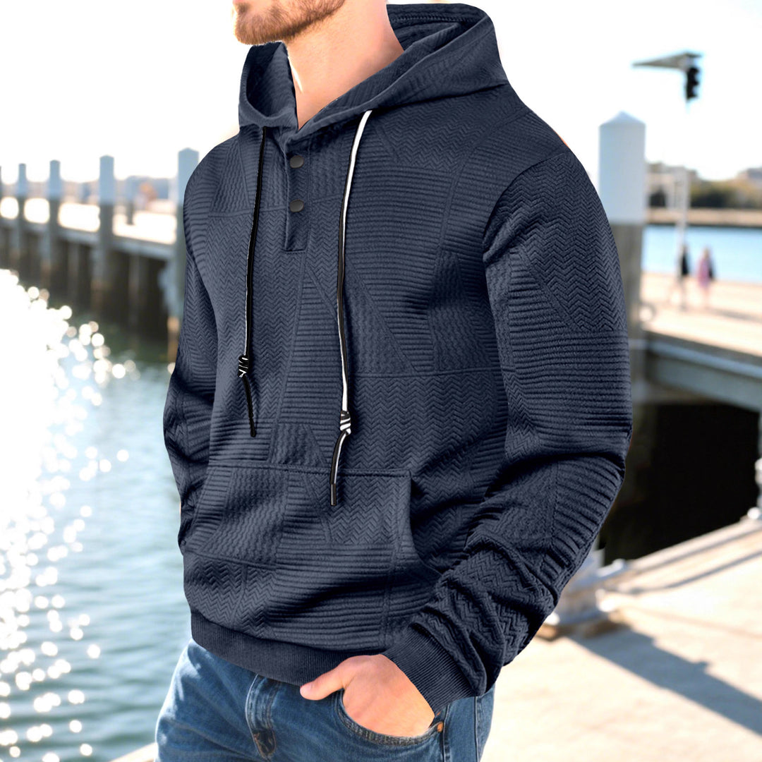 Herren Hoodie mit strukturiertem Design EB