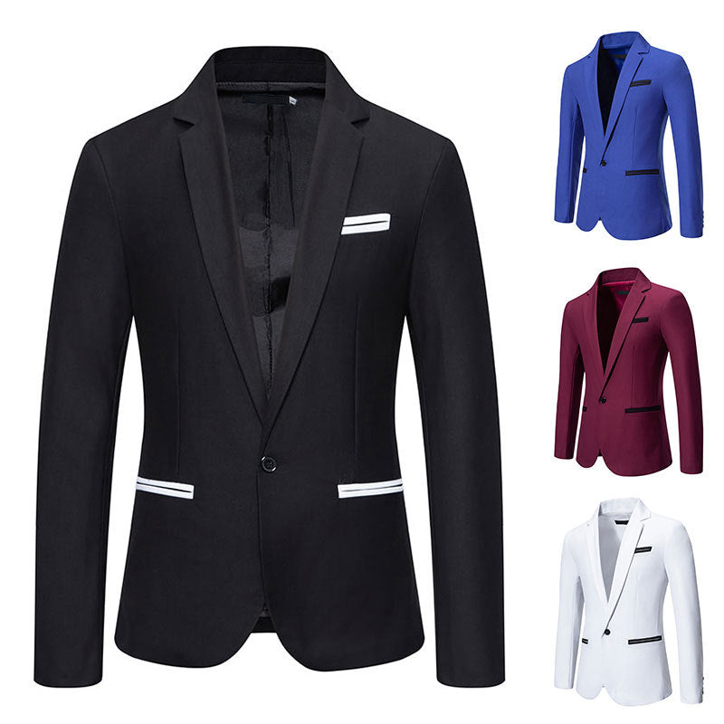 Herren eleganter Blazer mit modischem Schnitt und feinen Akzenten EB