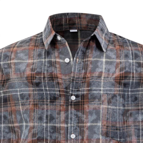Herren Checkered Flanellhemd EB