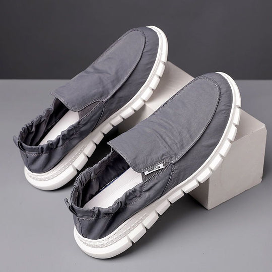 Damen Bequeme Slip-On Sneakers mit elastischem Obermaterial EB