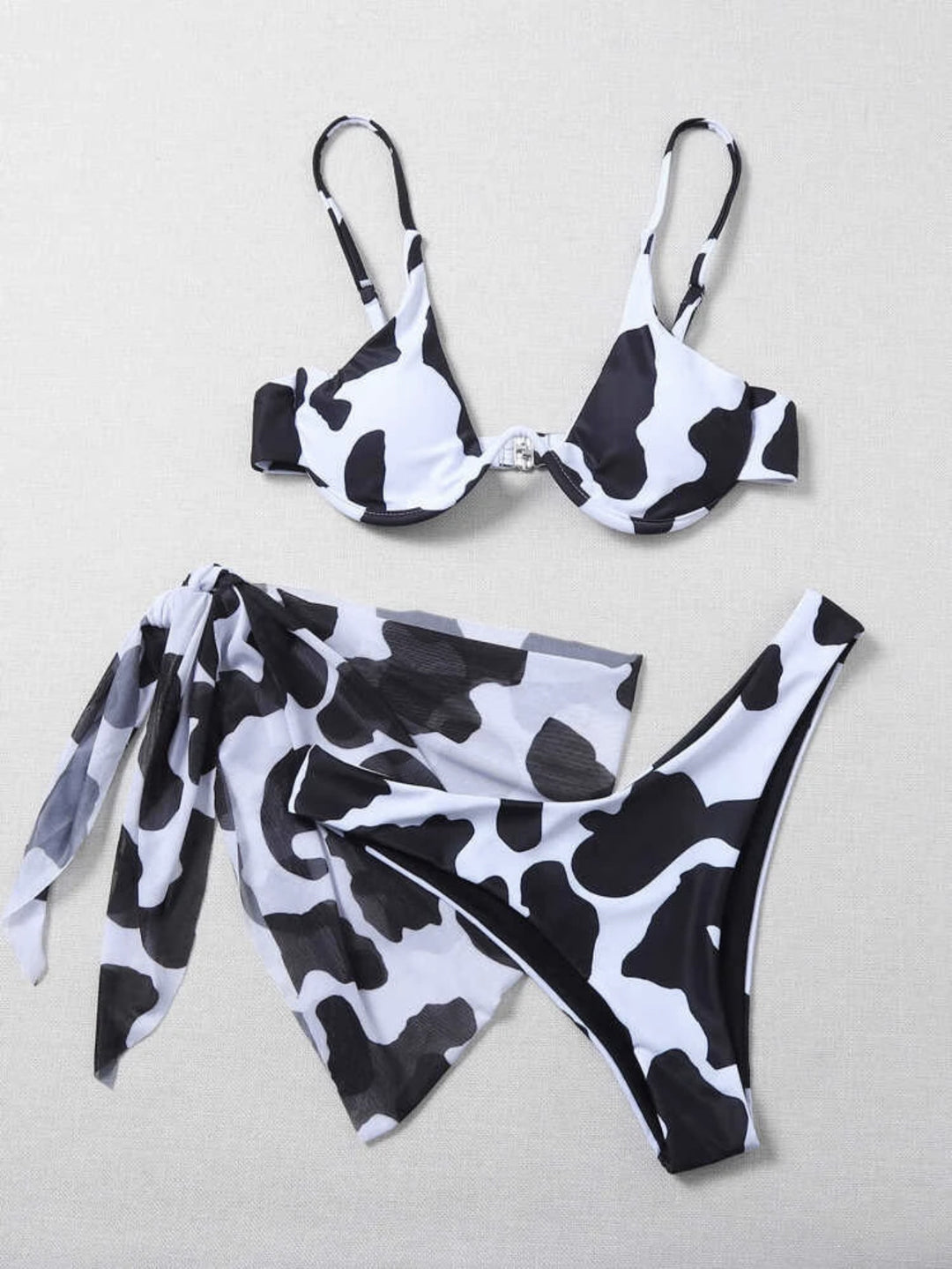 Damen Bikiniset mit edlem Marmor-Muster EB