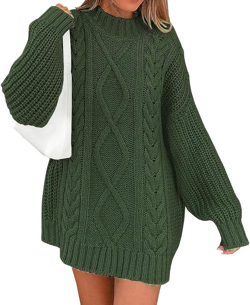 Damen Strickpullover mit oversized Schnitt EB