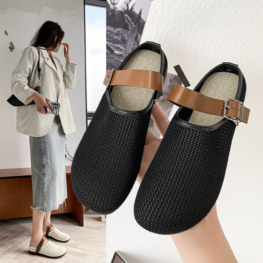 Damen Atmungsaktive Clogs mit verstellbarem Riemen EB
