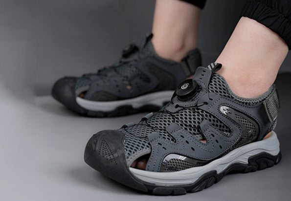 Damen Sportliche Wasserschuhe mit atmungsaktiver Mesh-Oberfläche und praktischer Schnellschnürung EB