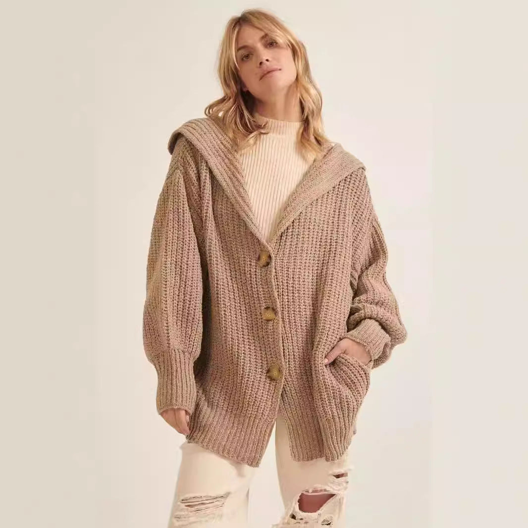 Damen Strickjacke mit eleganter Knopfakzentuierung und lässigem Schnitt EB