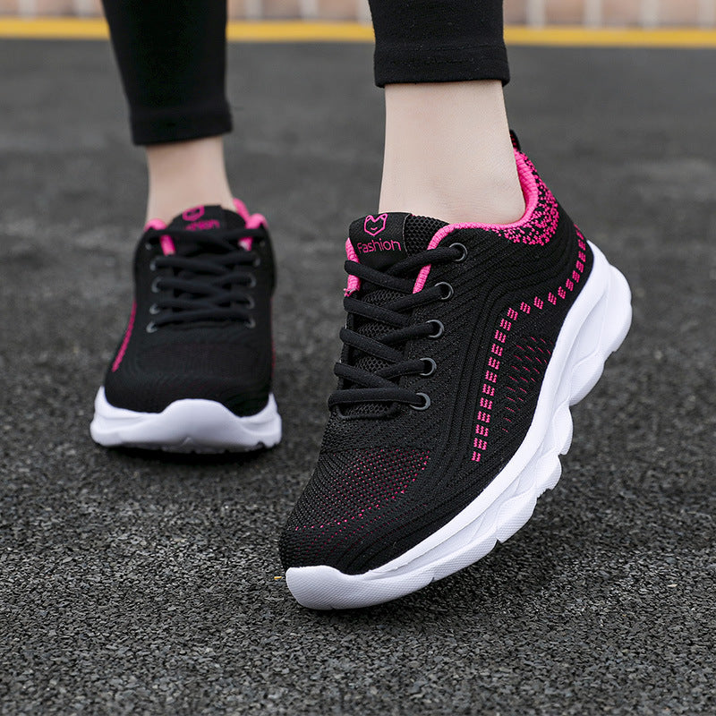 Damen Sportliche Lauf-Sneaker mit atmungsaktivem Gewebe und dämpfender Sohle EB