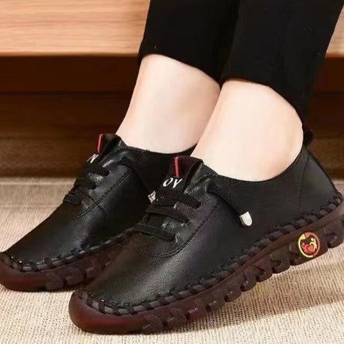 Damen Bequeme und stilvolle Freizeit-Schuhe mit elastischem Schnürsystem EB