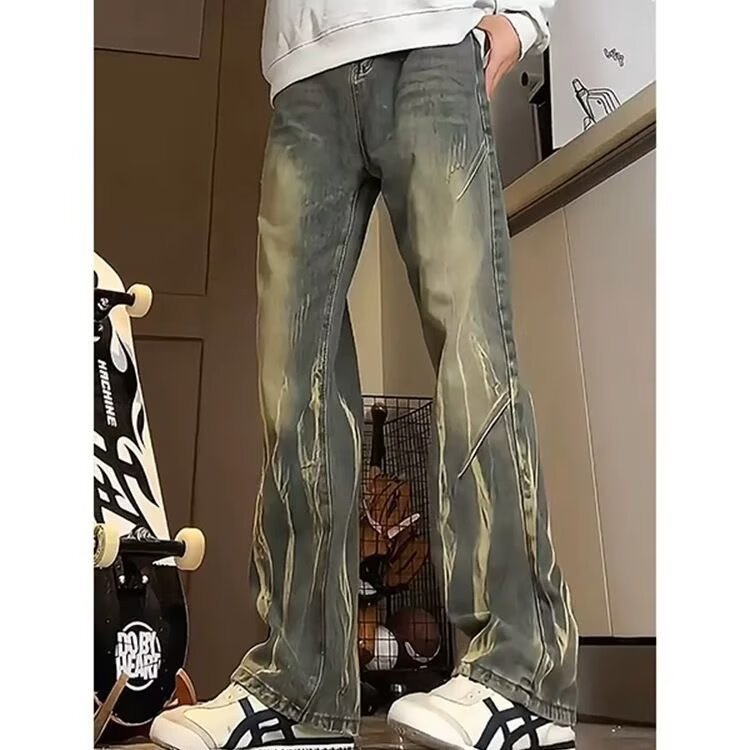 Herren lässige baggy Jeans im used Look EB