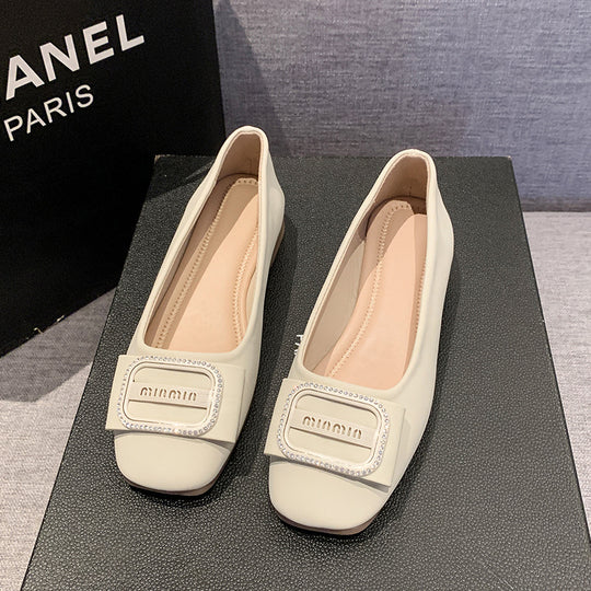 Damen Ballerinas mit elegantem Riemchen und komfortablem Fußbett EB