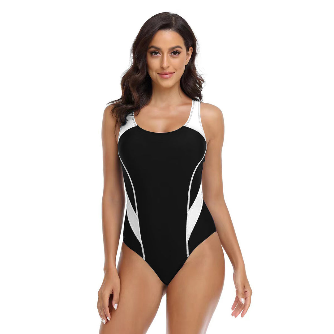 Damen Sportlicher Einteiler Badeanzug mit ergonomischem Schnitt EB