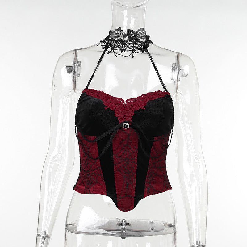 Damen figurbetonte Bluse mit Rüschendetails und Schnürung EB