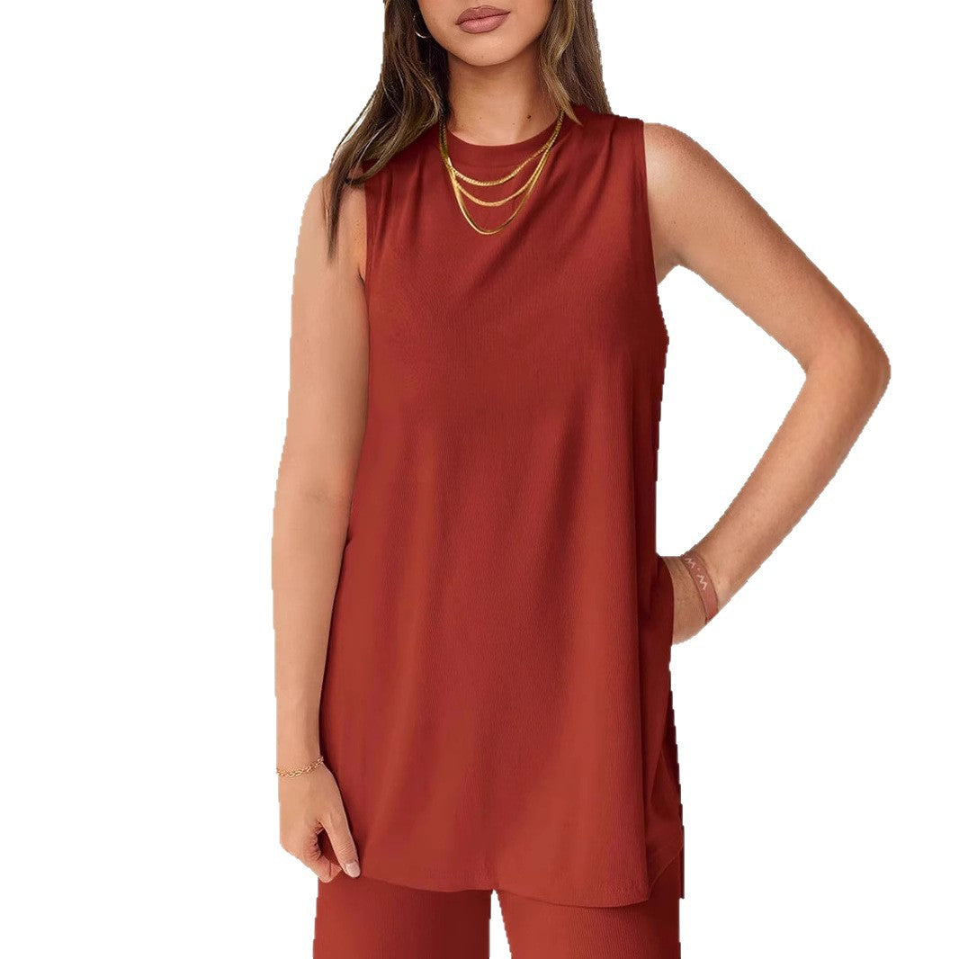 Damen Legere Oberteil und weite Hose Set EB