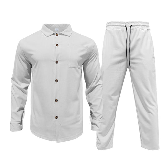 Herren lässiges Hemd und Freizeithose Set EB
