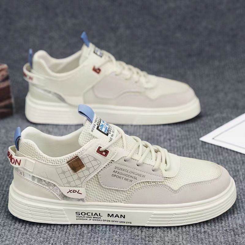 Damen Sportliche Sneaker mit atmungsaktiven Mesh-Einsätzen und dämpfender Sohle EB