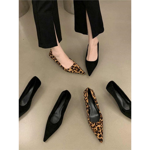 Damen modische spitze Pumps mit elegantem Absatz EB