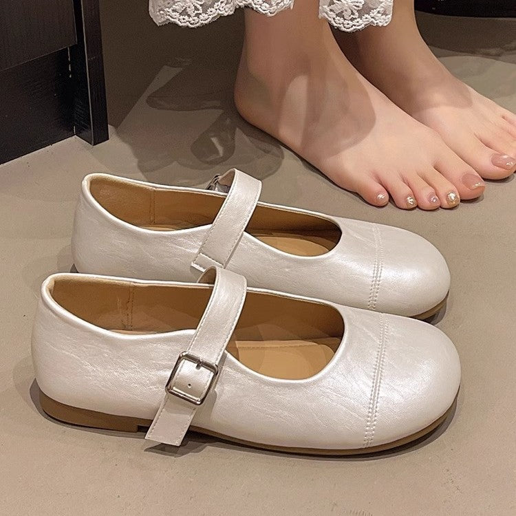 Damen Elegante Ballerinas mit verstellbarem Riemchen und komfortablem Innenfutter EB